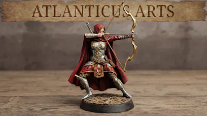 Female Human Paladin - Athena Lightshield - Longbow