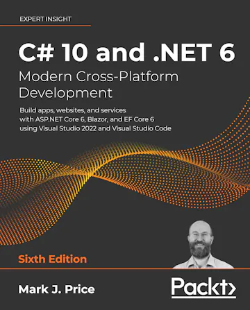 Product cover for C# 10 and .NET 6 – Modern Cross-Platform Development