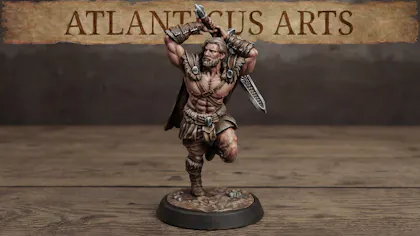 Male Human Barbarian - Sven Bloodaxe - Greatsword