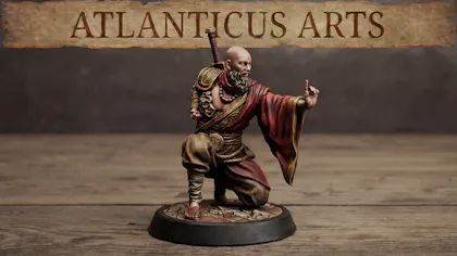 Male Human Monk - Kenshin Tanaka - Unarmed Kneeling