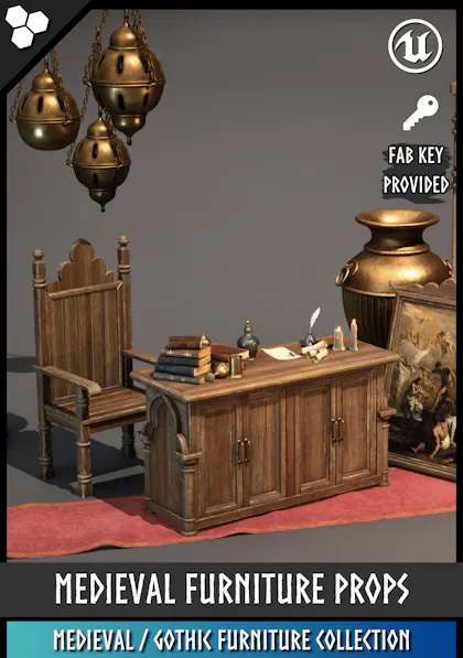 Medieval Furniture Props 