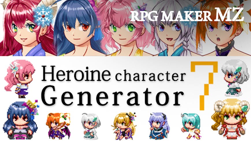 RPG Maker MZ - Heroine Character Generator 7 for MZ