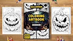 Coloring Artbook - Horror