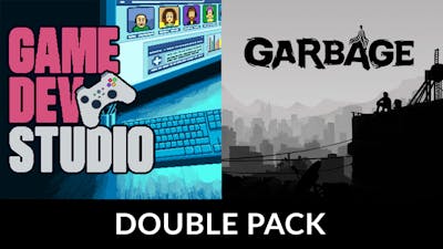 Game Dev Studio & Garbage Strategy Sim Double Pack