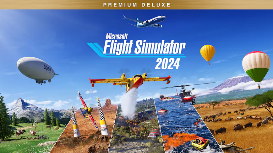Product cover for Microsoft Flight Simulator 2024 - Premium Deluxe Edition