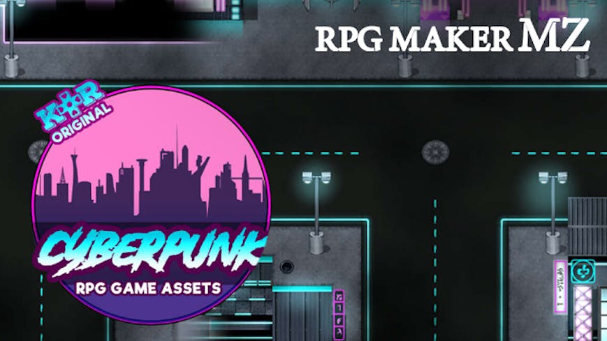 Product cover for RPG Maker MZ - KR Cyberpunk Tileset