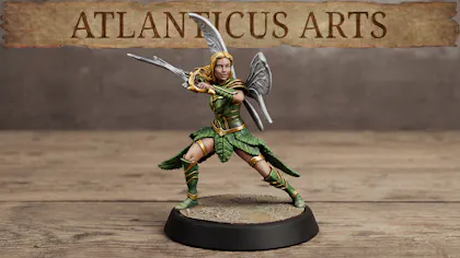 Female Fairy Ranger - Lyra Willowshade - Dual Swords