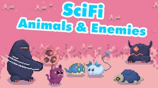 SciFi Space Village Animals And Enemies