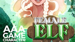 AAA Game Character Female Elf