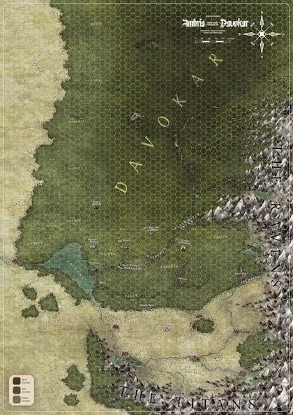 Symbaroum - Davokar & Symbar Hexagon Map