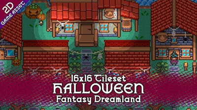 Halloween Tileset 16x16 Pixelart - Fantasy Dreamland