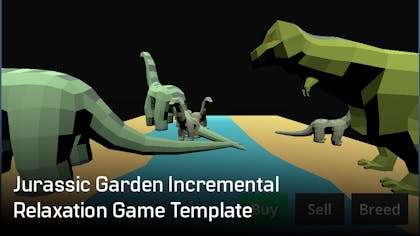 Jurassic Garden Incremental Relaxation Game Template