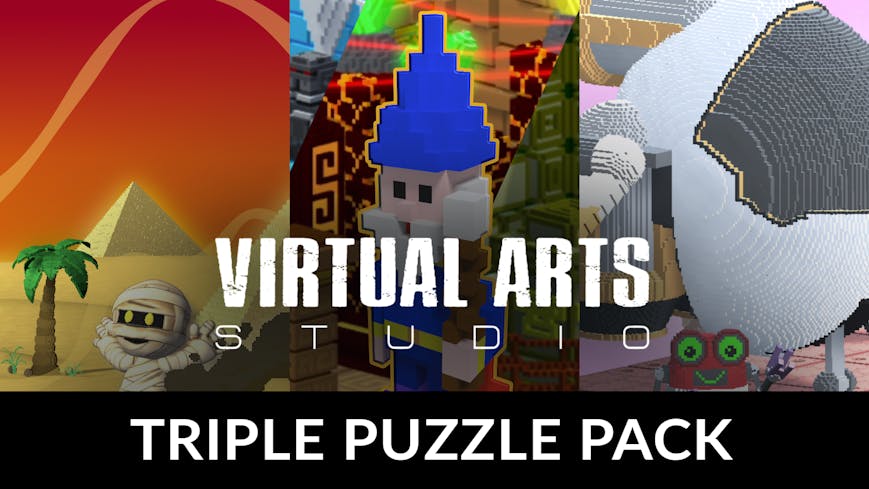 Product cover for Virtual Arts Studio Triple Puzzle Pack
