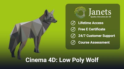 Cinema 4D: Low Poly Wolf