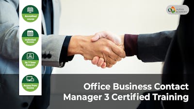 Office Business Contact Manager 3 Certified Training