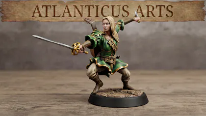 Female Elf Bard - Isolde Nightstring - Rapier