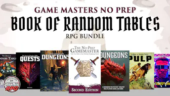 Product cover for Game Masters No Prep Book of Random Tables RPG Bundle