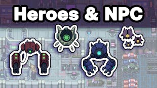 Cyberpunk Neon World Heroes and NPC