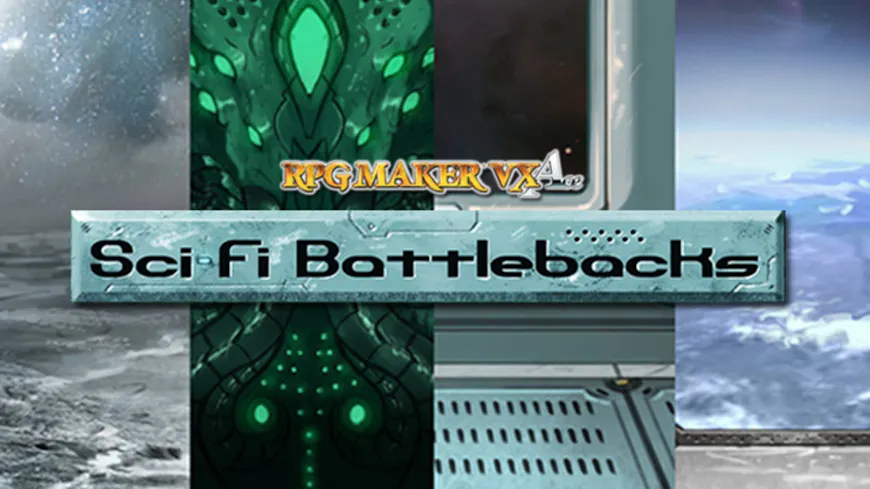 Product cover for RPG Maker VX Ace: Sci Fi Battlebacks
