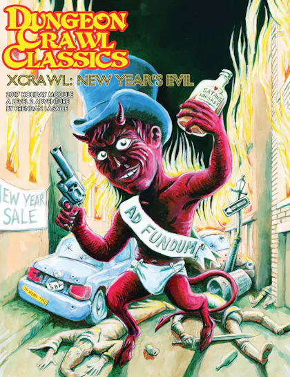 Dungeon Crawl Classics Xcrawl New Years Evil 2017 Holiday Module (DCC RPG)