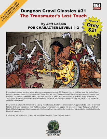 Dungeon Crawl Classics #31: The Transmuter's Last Touch