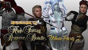 Product cover for RPG Maker VX Ace: High Fantasy Main Party Pack 1 - DLC