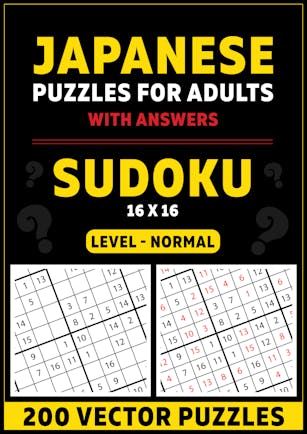 Sudoku 16x16 - (200 vector puzzles)
