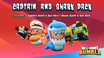 Worms Rumble - Captain & Shark Double Pack
