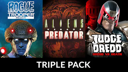Product cover for Rogue Trooper, AvP Classic 2000 & Dredd Triple Pack