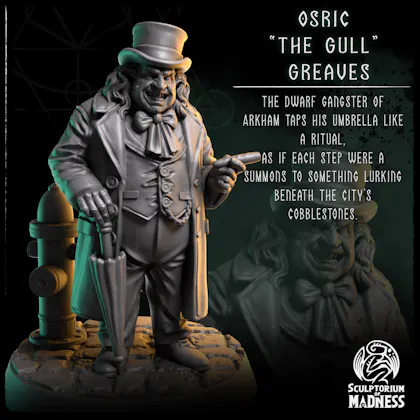 Osric The Gull Greaves - Cthulhu Investigator