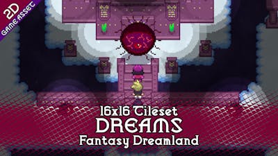 Dream Tileset 16x16 Pixelart - Fantasy Dreamland