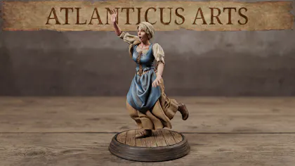 Female Medieval Peasant - Clio Bill - Fleeing