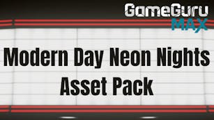 Product cover for GameGuru MAX Modern Day Asset Pack - Neon Nights - DLC