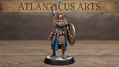 Female Human Artificer - Alera Stormforge - Sword and Shield