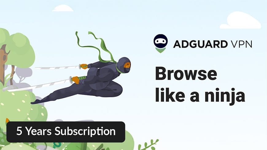AdGuard VPN: 5-Yr Subscription
