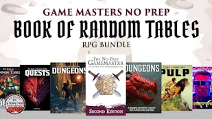 Product cover for Game Masters No Prep Book of Random Tables RPG Bundle