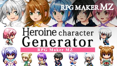 Maker MZ Heroine Character Generator for MZ | PC Mac Steam ダウンロード可能なコンテンツ |