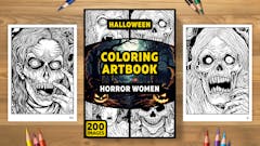 Coloring Artbook Horror - Women