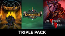 Product cover for Deckbuilder Triple Pack: Deliverance & Reign + DungeonTop + Demontide