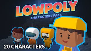 Low Poly Characters Pack 1 - 20 Characters
