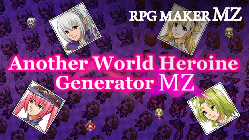 Product cover for RPG Maker MZ - Another World Heroine Generator for MZ