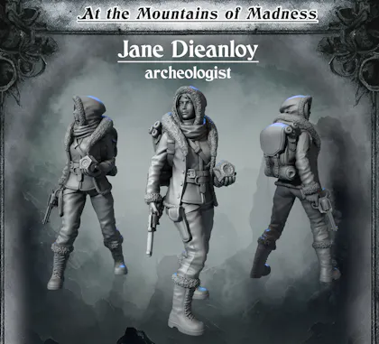 Jane Dieanloy - Archeologist - At the Mountains of Madness
