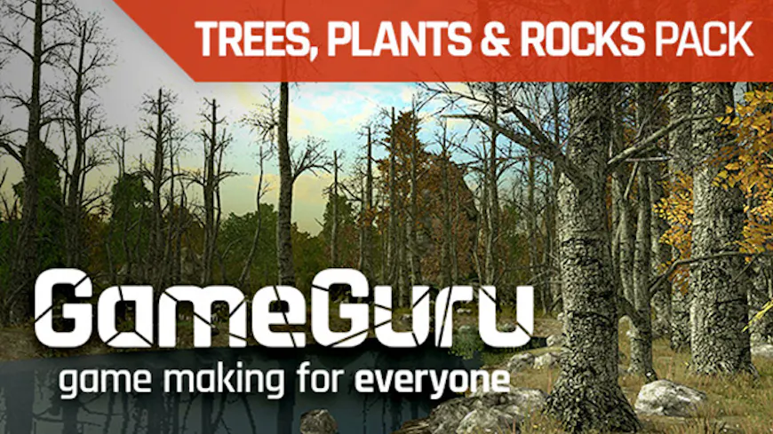 Product cover for GameGuru - Trees, Plants & Rocks Pack