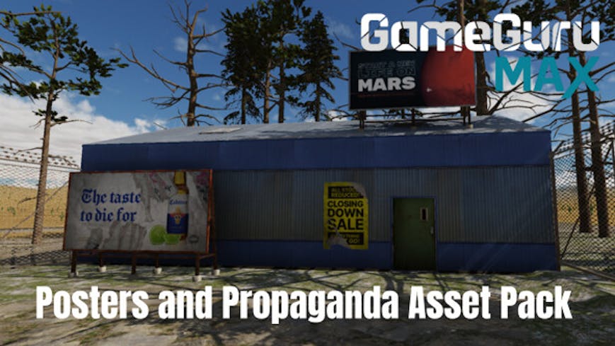 GameGuru MAX Modern Day Asset Pack - Posters and Propaganda