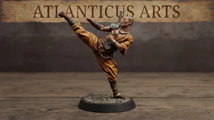 Male Human Monk - Kenshin Tanaka - Unarmed Kicking