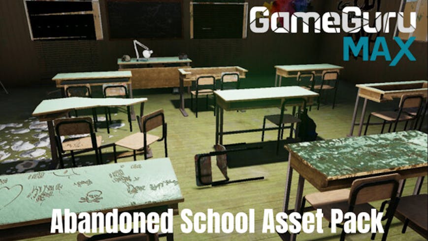 GameGuru MAX Wasteland Asset Pack - Abandoned School