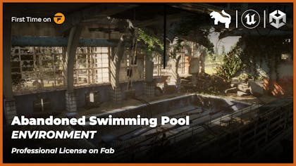 Abandoned Swimming Pool Environment (Unreal Engine)