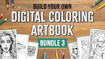 Build Your Own Digital Coloring Artbook Bundle 3