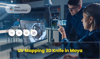 UV Mapping 3D Knife in Maya