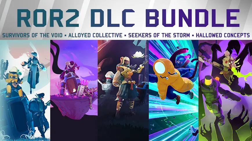 Product cover for Risk of Rain 2 + Survivors of the Void + Seekers of the Storm+ Alloyed Collective + Hallowed Concepts